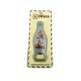 I Love Aus Metal Boozy Kangaroo Bottle Opener