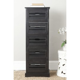 Safavieh American Homes Collection Sarina Black 5-Drawer Cabinet