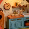 CUTEROOM Dollhouse Kit, DIY Miniature House Kit-Apple House