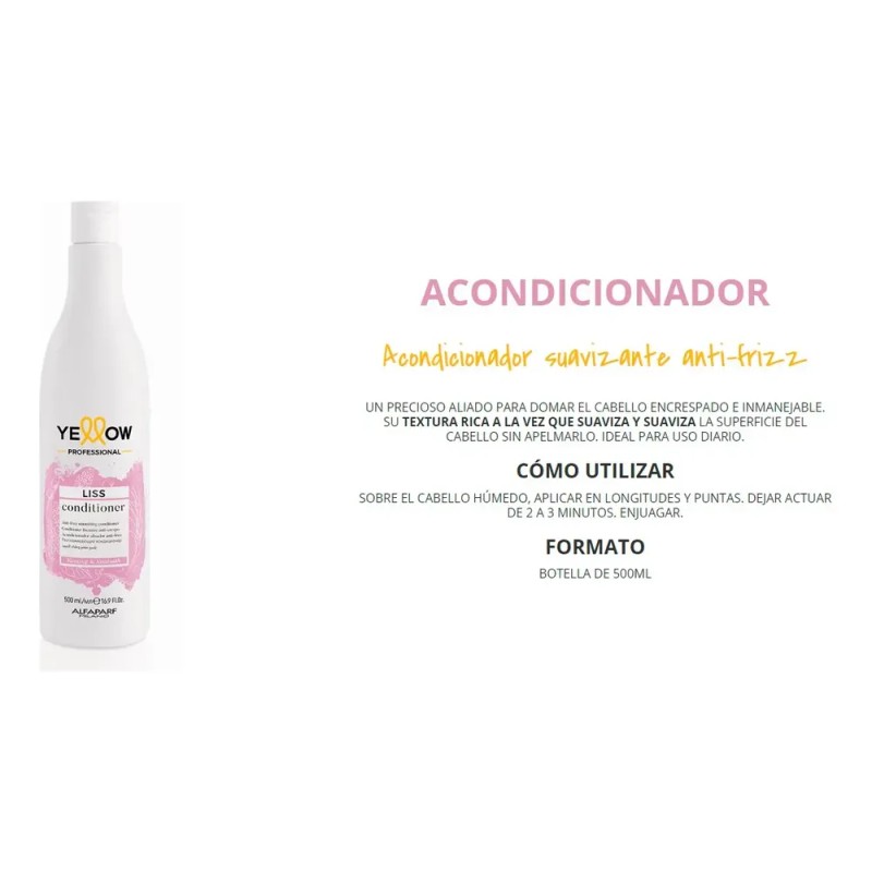 Yellow Liss 6 Shampoo + 6 Acondicionador 500 Ml