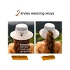 FURTALK Wide Brim Sun Hat with Ponytail Hole for Women