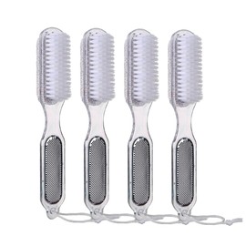FRCOLOR 4pcs Multi-functional Foot Callus Remover Replaceable Foot File with Coarse Fine Sides Dead Skin Pedicure Brush for Care Easy to Clean and Use