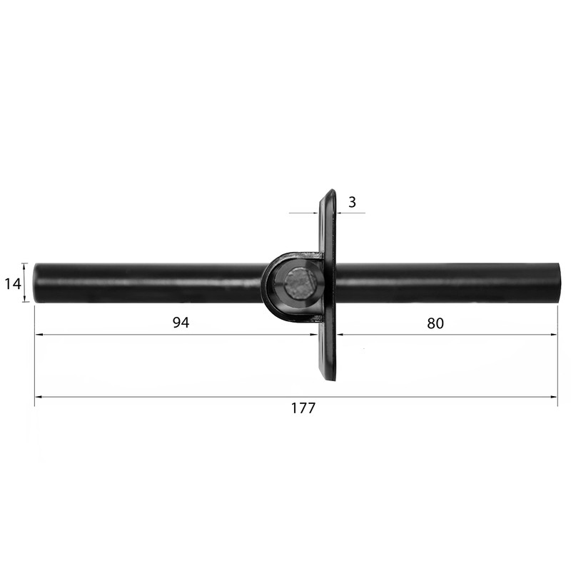 Door Bolt Door Bolt Gate Bolt Lock Both Sides (1,