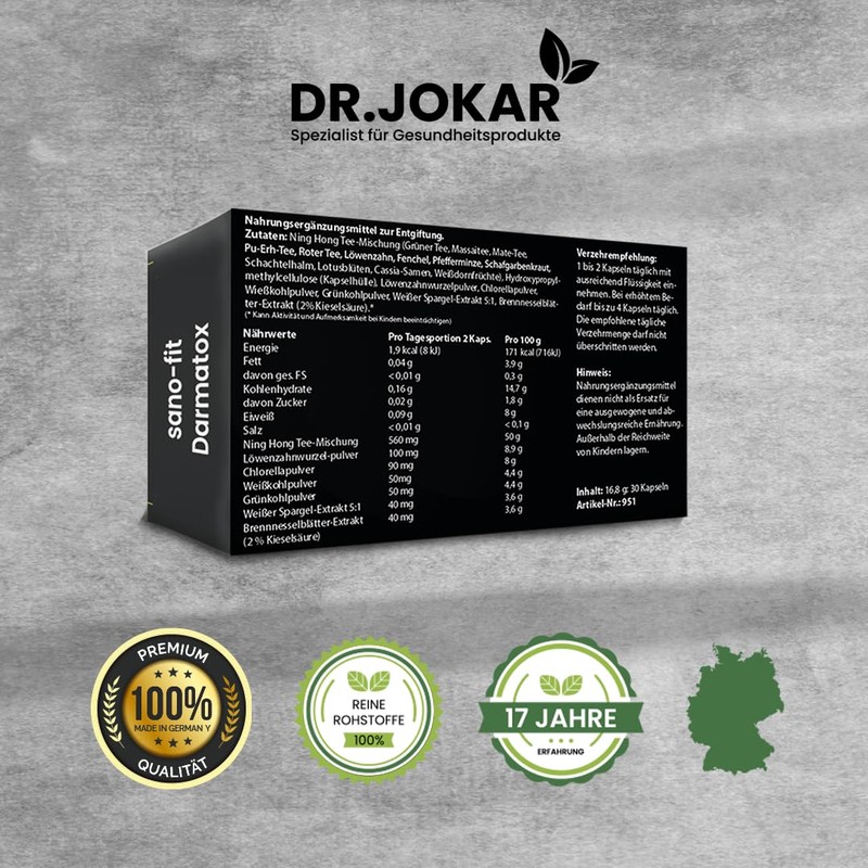 Darmatox 30 Capsules, Natural Nutrients - 30 Darmatox Capsules Thanks