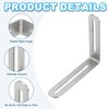 PATIKIL 4 18/25" Adjustable L-Shaped Corner Brace with Slots 2