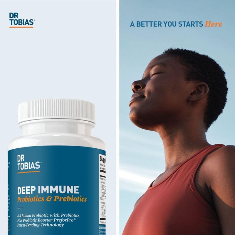 Dr. Tobias Deep Immune Probiotics & Prebiotics, Dual Action Digestion