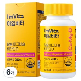 I'M Vita Calcium Magnesium Vitamin D, 120 tablets, 6 units / 아임비타 칼슘 마그네슘 비타민D, 120정, 6개