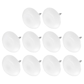 METALLIXITY Furniture Feet Nail (24mm/0.95in) 30Pcs, Plastic Half-Circles Chair Glides Sliders - for Chairs Sofa Furniture Sliders Protector Pad, White