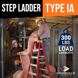 Louisville Ladder Louisville Ladder 4-Foot Fiberglass Step Ladder, 300-Pound Load Capacity, Type IA, L-3016-04