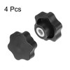 sourcing map 4pcs Star Knobs M8 Female Thread 48mm Head
