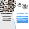 M METERXITY 10 Pack M6x8.7mm Tee Nuts, Stainless Steel 4