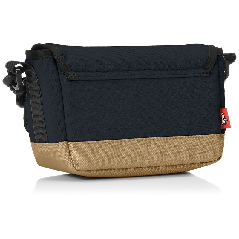 Chums Bag Small Camera Shoulder Sweat Nylon, Navy x Beige