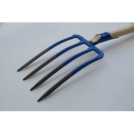 Muller Garden Digging Spading Fork - Professional 4 Bayonet Prong Spade Offner - Forged in Austria