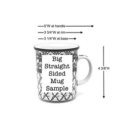 Polish Pottery Mug - Big Straight Sided - Unikat Signature - U4600
