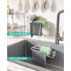 HapiRm Sponge Holder for Kitchen Sink, No Drill Kitchen Sink