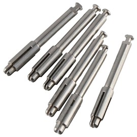 HOBBYIN 6pcs Dental Mandrel Soflex Type Disc Fit Shank for Polishing Disk,Stainless Steel Mandrel Composite Tools