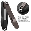 GLAMFIELDS Nail Clippers with No Splash Storage Box, Large Fingernail