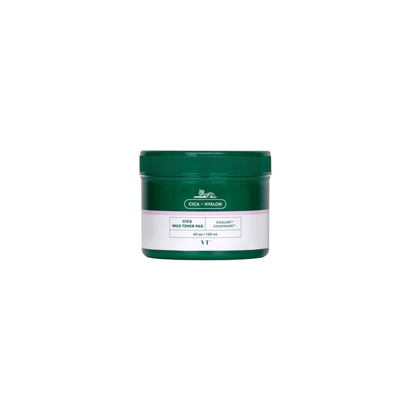 VT Cosmetics [VT] Cica Mild Toner Pads (60 Pads) /