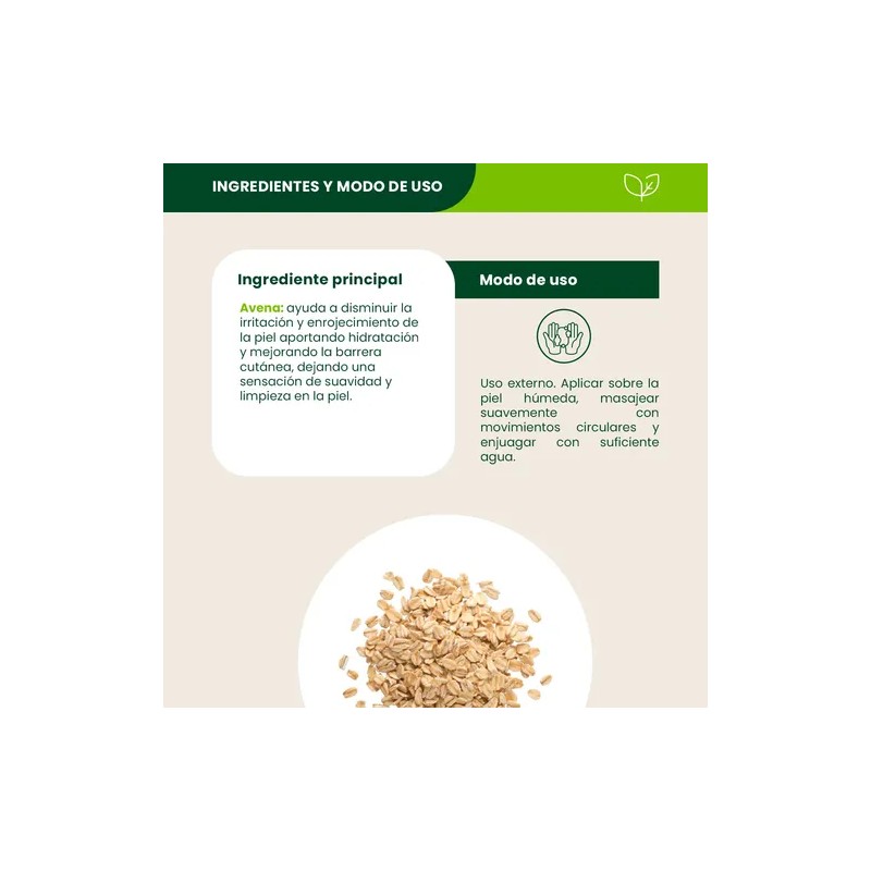 Jabón Artesanal Avena Shanaturals 100g - Suavidad