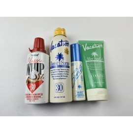 Vacation Classic Scent Sunscreen Spray, Whip, Spritz, After Sun Cooling Gel Set