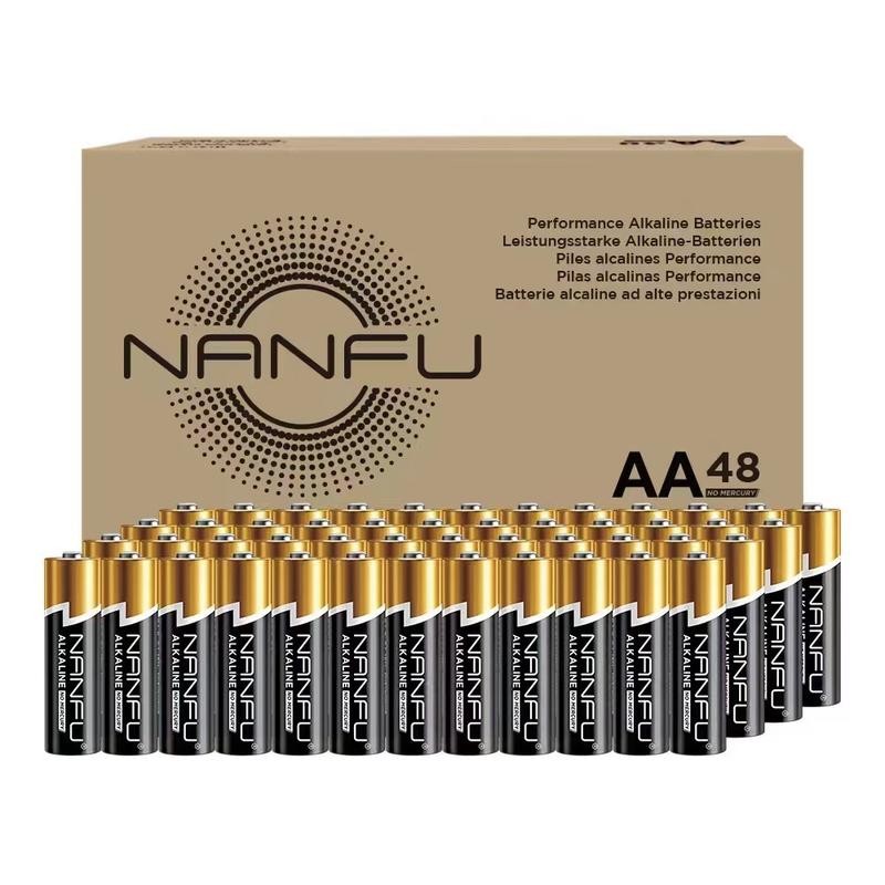 Nanfu Alkaline AA Batteries 48 Pack Accessories