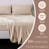 Viviland Cooling Queen Sheets, Bamboo Viscose with Elastic Corner Straps,