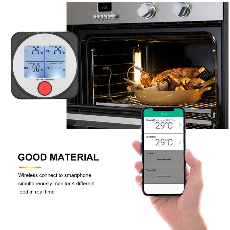 WT308B BT Meat Thermometer Smart Food Thermometer with Wireless Remote