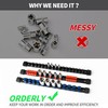 Reniteco Socket Organizer Drive ABS Tools - Black Socket Holder,