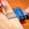 12” Steel Ruler w/Adjustable Rule Stop- Versatile Woodworking Marking Tools