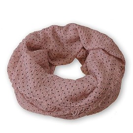 Soul-Cats 1 Children's Loop Scarf with Polka Dots, pink
