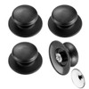 MIETONG 4 Pcs Black Pot Lid Knob - Universal Pot