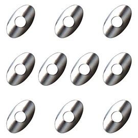 cyclingcolors 10x Nipple Discs Oval Spokes Bicycle 14G 2 mm 13G 2.3 mm Steel Washer (14G (2 mm)