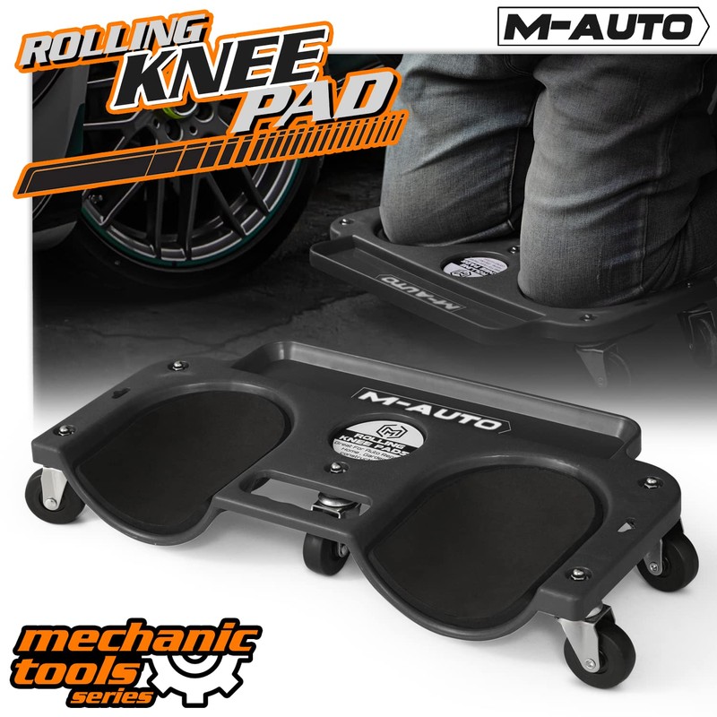 M-AUTO Rolling Knee Creeper Durable Knee Pads with Full 360