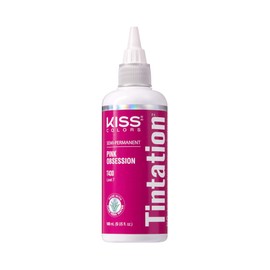 Kiss Tintation Semi Permanent Hair Colour With Argan Oil, Aloe Vera - Pink Obsession T430
