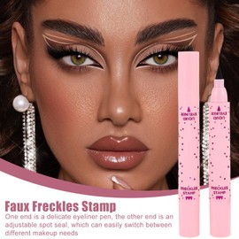 Fake Freckles - Speckles Pen | Waterproof Natural 2 In 1 Faux Freckles Tool Eye Liner Long Lasting Makeup for Women Girl Daily Cosplay Party