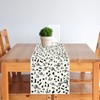 Linen Musical Notes Table Runner Black and White Musical Notes