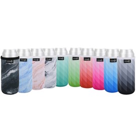 Cosmos 10 Pcs Soft Neoprene 12 OZ Slim Can Cooler Skinny Can Sleeve Beer Can Insulator Cover for Beer Beverage Drink Can