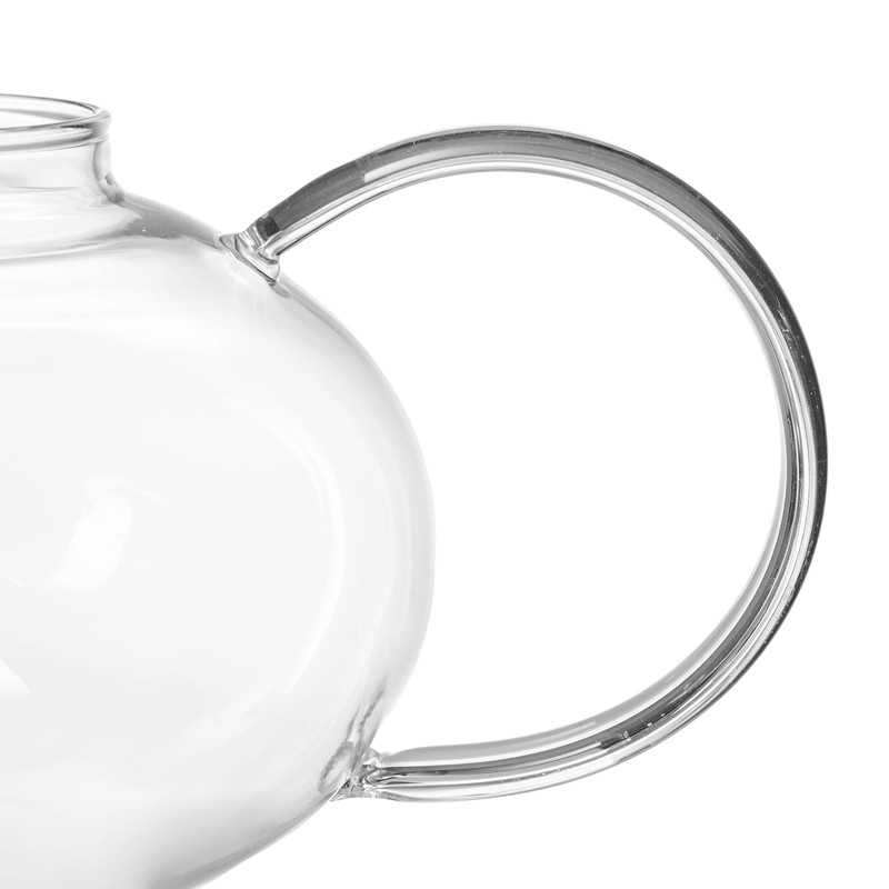 Leonardo Teekanne Moon, 1,2 l, hitzebeständiges Glas, Deckel und Edelstahl-Sieb