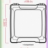 Simplifina ClearView ArtBox: 6"x6" Plastic Organizer Case, Transparent Storage Solution