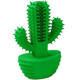 MANGOKKA Dog Chew Toy Cactus Shaped, Pet Cleaning Toy for Medium Large Dogs, Outdoor Dog Squeaky Toys for Aggressive Chewers Tough Toys Interactive, Puppy Christmas, Pet Supplies