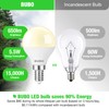 BUBO Ceiling Fan Light Bulbs 60 Watt Equivalent, E12 LED