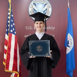 GraduatePro Deluxe US Citizenship Certificate Holder 2025 Naturalization Padded PU Leather Cover with Golden Great Seal of The United States for American Gifts