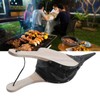 Fireplace Bellow Manual Operation Durable Solidwood Heatproof Leather Widely Used