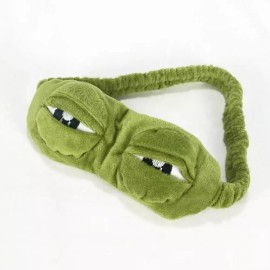 Pepe 부드러운 꿀잠 슬픈개구리 페페 캐릭터 수면안대 Soft Sleep Sad Frog Pepe Character Sleep Mask [Pepe]