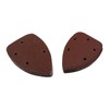 Cjueiom 50 Pcs Mouse Detail Sander Sandpaper Assorted, 5 Hole