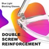 VISOONE Blue Light Blocking Glasses Square with Anti Computer Glare