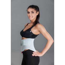 LOREY-LU10077 Breathable Back Support Elastic Mesh Size L Colour Silver