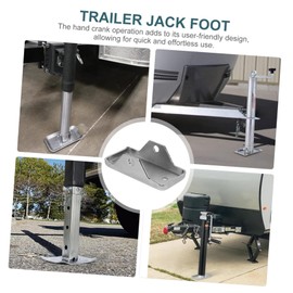 ULTECHNOVO Trailer Jack Foot Pad Base Compact Stabilizer for Trailer Sturdy Design for Heavy Loads Easy Hand Crank Jack Foot Plate
