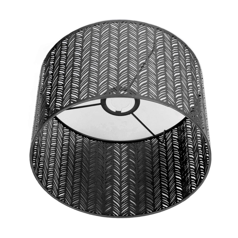 Drum Lamp Shade E27 E14 Clip Fir Leaf Shape Hollow