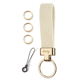 SENLLY Car Keychain, Stretchy Key Holder, Original Elastic Anti-Drop Design Finger Lanyard Strap